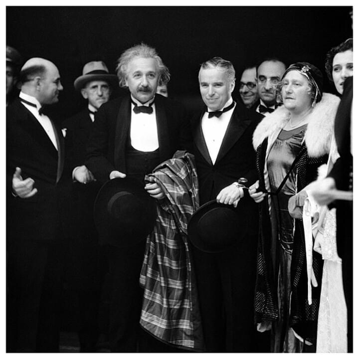 Photo of Charlie Chaplin to Albert Einstein