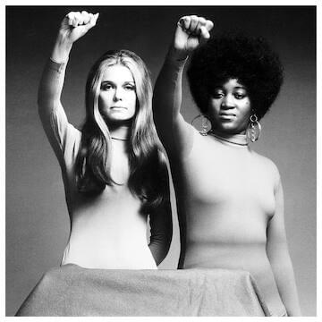 Photo of Gloria Steinem and Dorothy Pitman Hughes