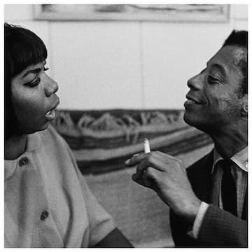 Photo of James Baldwin (& Nina Simone)